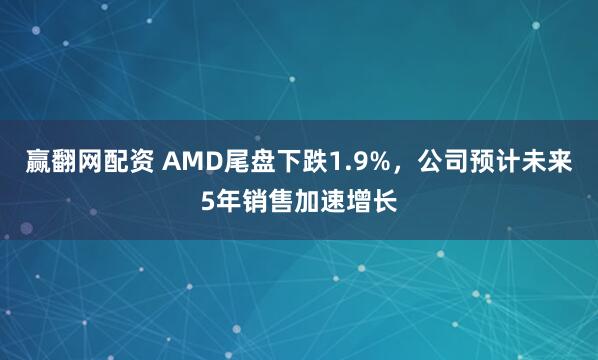 赢翻网配资 AMD尾盘下跌1.9%，公司预计未来5年销售加速增长